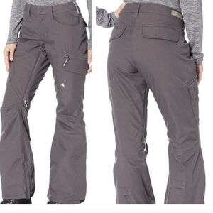 Burton Gloria Womens Insulated Gray Snow Pants XS
